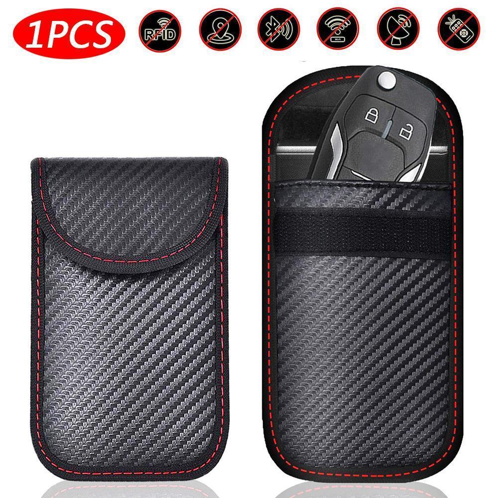Car Key Signal Blocker - 車のキー、フォブシグナルブロッカー、クレジットカードバッグ、プライバシー保護のオーガナイザーのrfidシールドバッグ