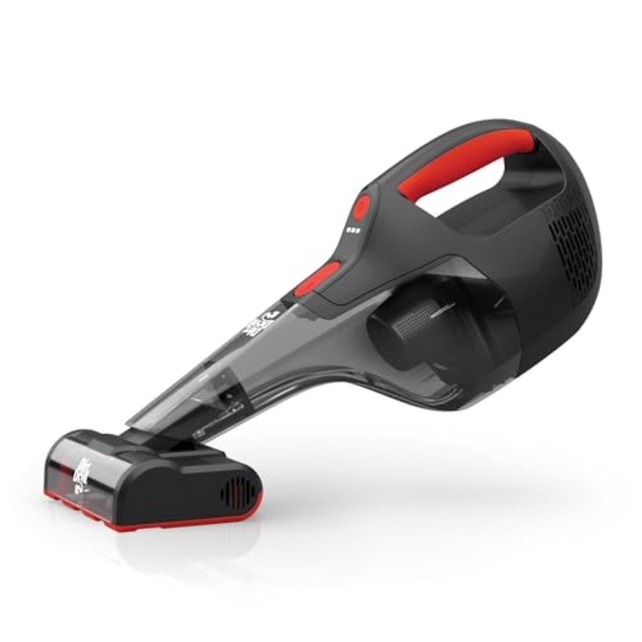 Car Vacuum Cleaner - 車内清掃用コードレスハンディ掃除機、ABS樹脂製ボディ、黒色、16Vモーター搭載、強力な吸引力とe機能付き
