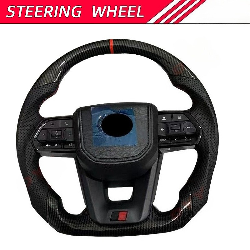 Car Accessories For Steering Wheel - トヨタ ランドクルーザー LC300 高品質ステアリングホイール カーボンファイバー製 車用ステアリングホイール