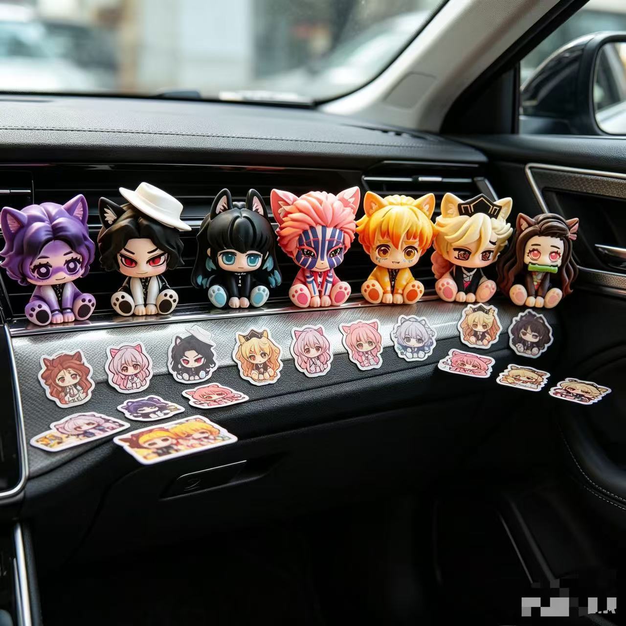 Car Accessories Papar - 鬼滅の刃 かわいいちびフィギュア 車飾り ミニサイズ 遮り目ない おしゃれで流行りの車飾り