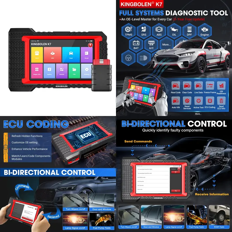 Obd2 Scanner - Kingbolen K7 自動車スキャナー Escaner Automotriz OBD2