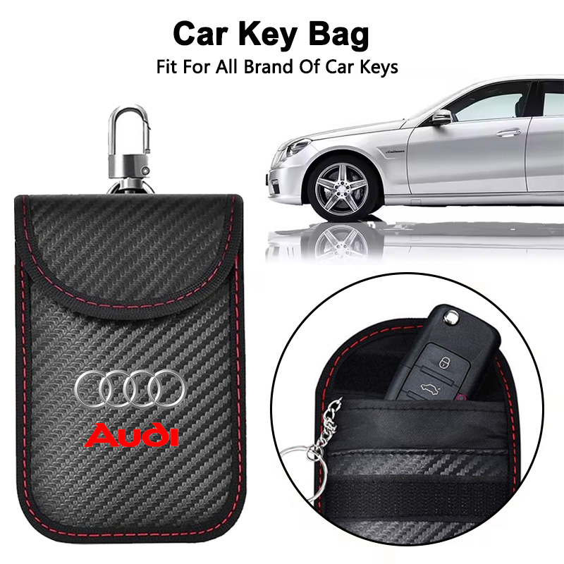 Car Key Signal Blocker - 車のキーケース信号遮断バッグ RFIDシールドポケット アウディ A1 A2 A3