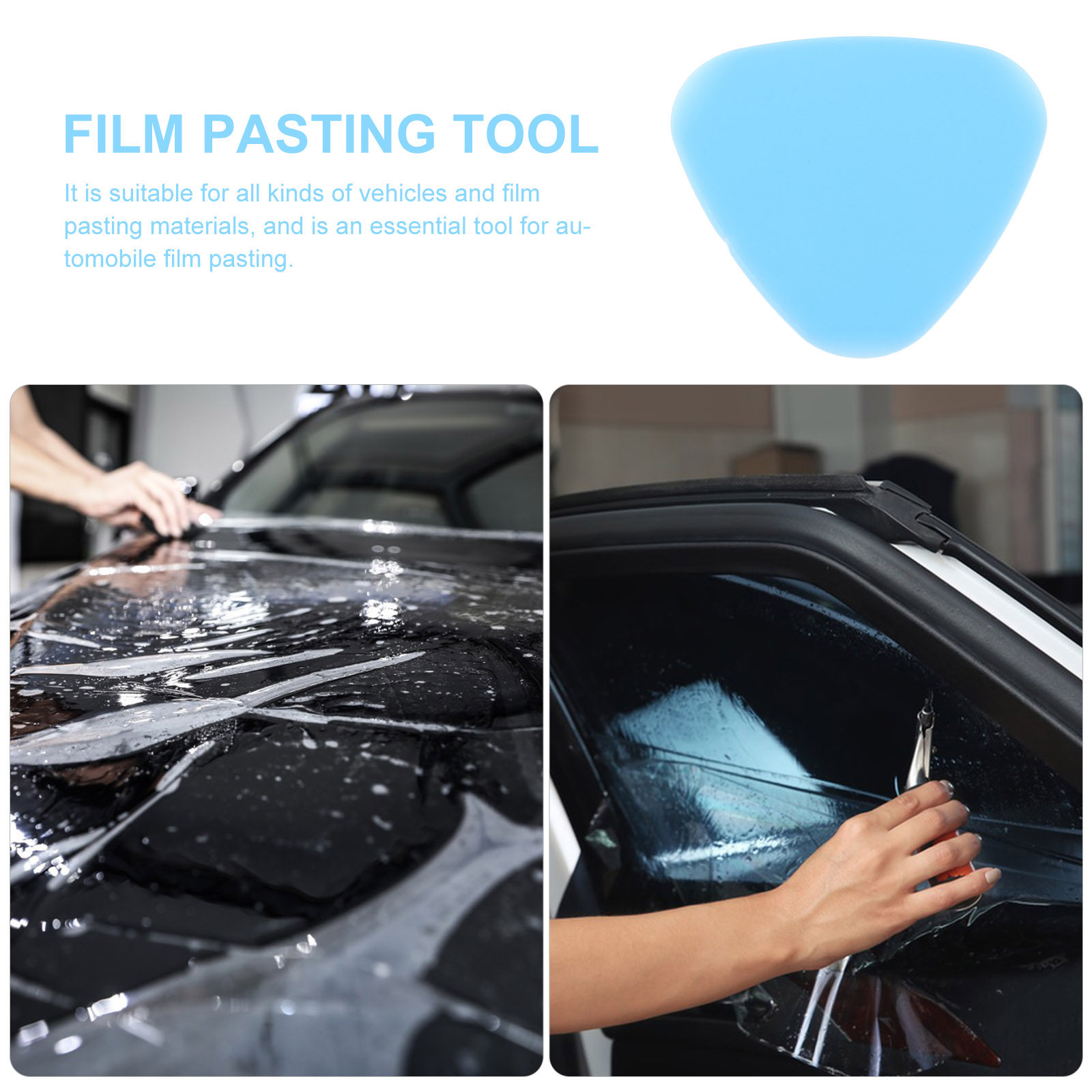 Tinted Window Film - 20個入りウィンドウフィルム施工キット 自動車用ダイカットフィルムパッド カーラッピングティントツール 傷防止ガラス安全ティント