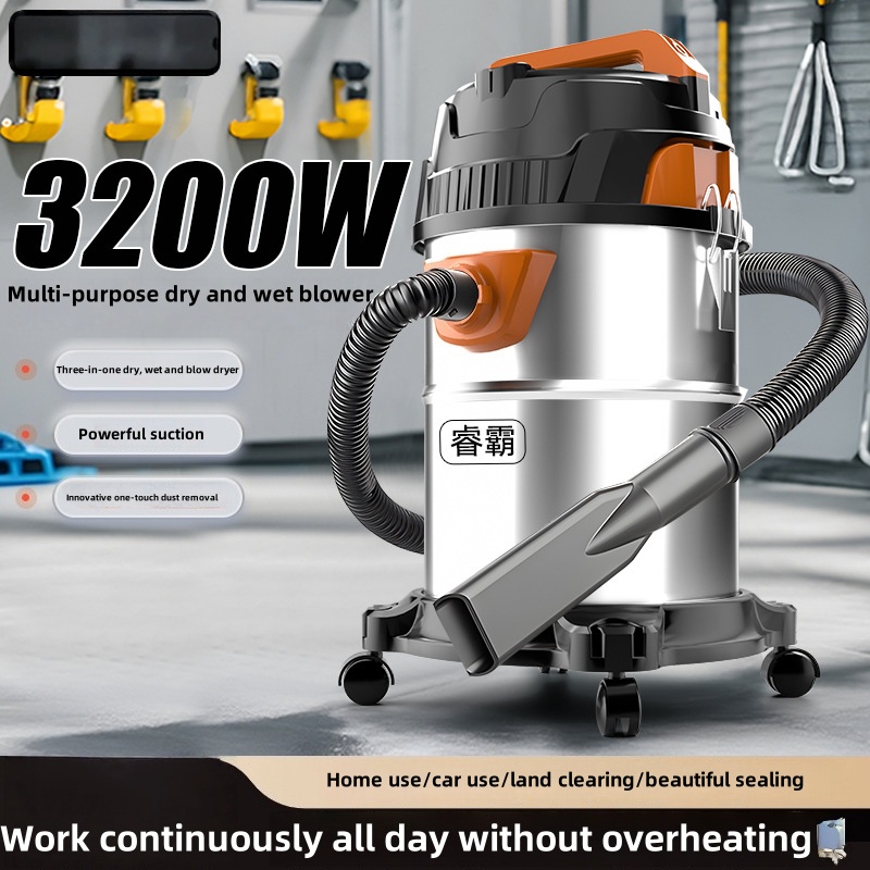 Car Vacuum Cleaner - 3 in 1 ウェットおよびドライ掃除機多機能ハイパワー掃除機家庭、車、商業産業クリに適しています