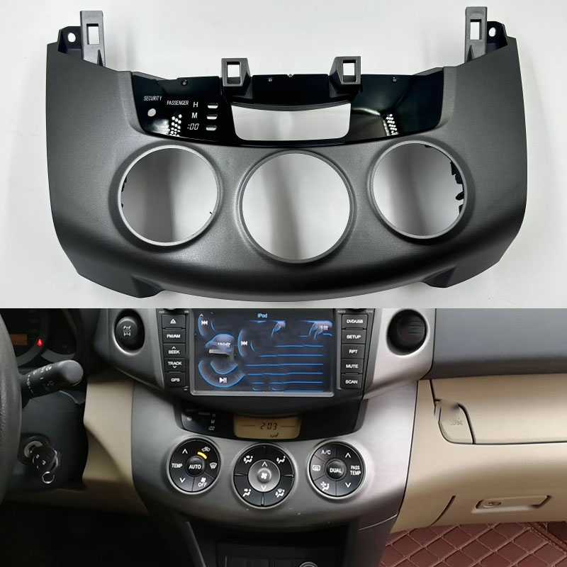 Car Accessories Papar - コントロールパネルシェル AC ヒーターコントロールフェイスカバートリムベゼルトヨタ RAV4 2009-2013 車内交換アクセサリー