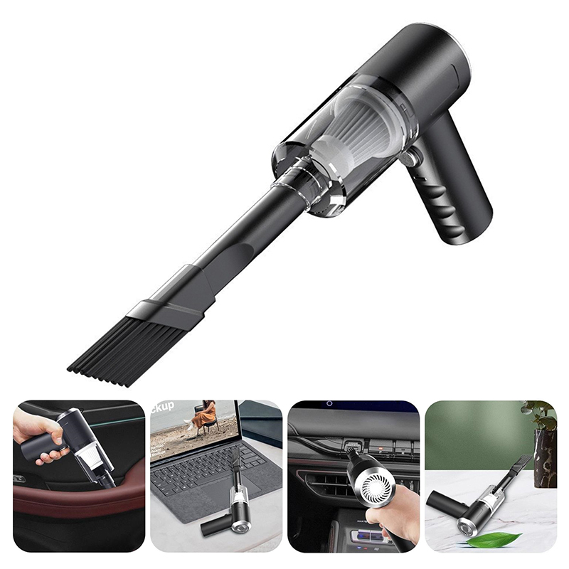 Car Vacuum Cleaner - 強力なワイヤレスポータブル掃除機、車用掃除機、強力な吸引力、ミニハンドヘルド掃除機、車と家庭用 ▪