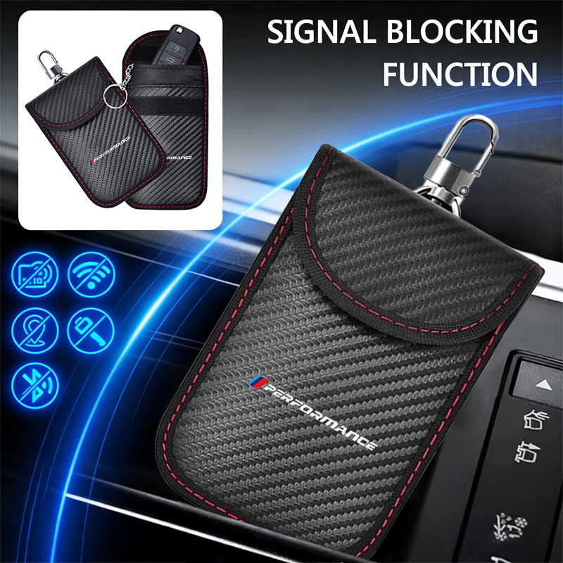 車のキーケース信号遮断バッグ RFIDシールドポケット BM - Car Key Signal Blocker のレビューと価格