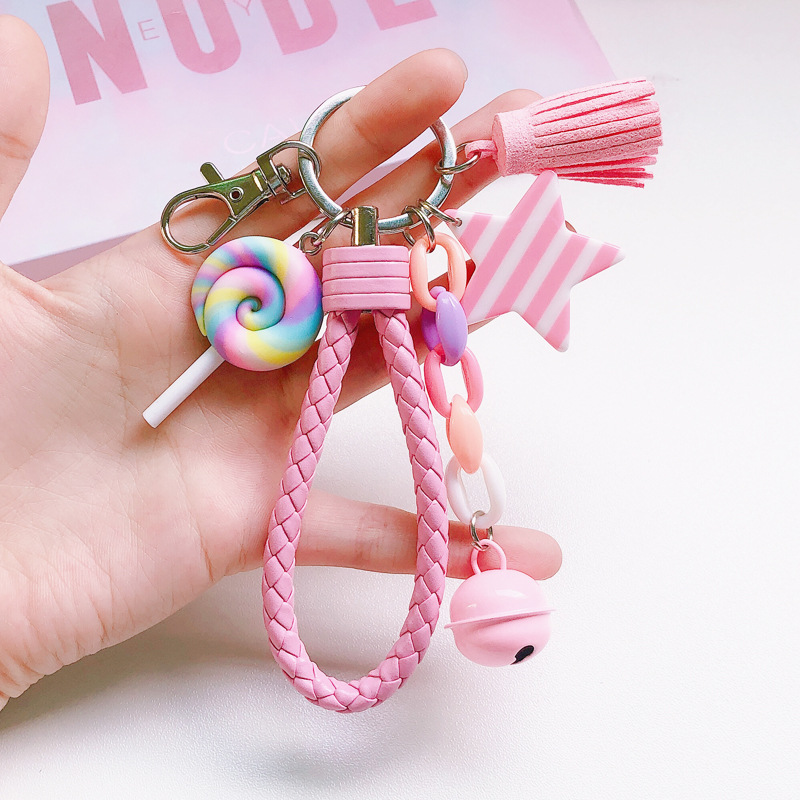シリコーンキーリング女性のためのかわいいシェルレインボーキー - Car Accessories Wholesale のレビューと価格