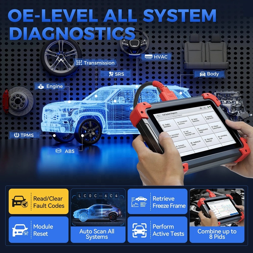 最新のD7 V2.0 OBD2カースキャナー、自動車全システ - Obd2 Scanner のレビューと価格