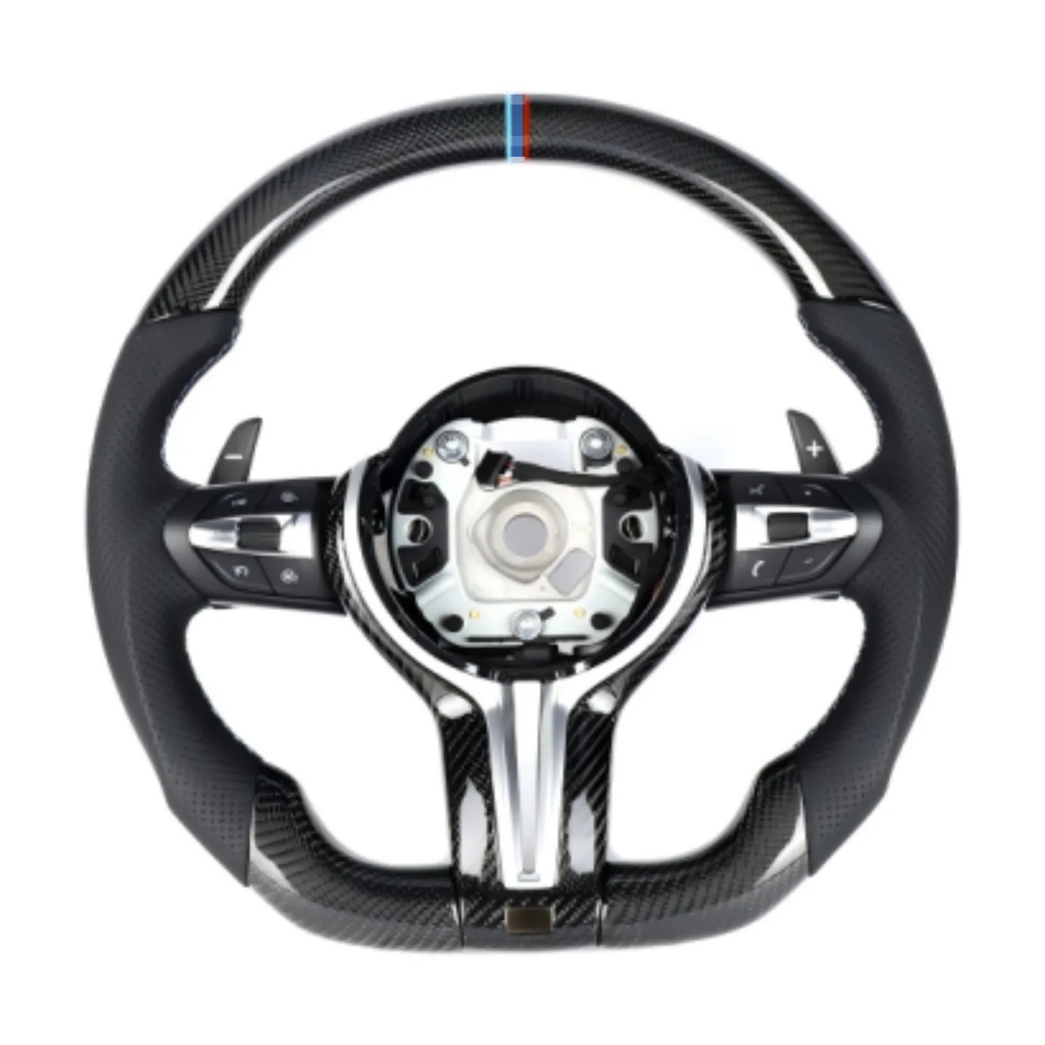 本物のカーボンファイバー製Mスポーツステアリングホイール、パ - Car Accessories For Steering Wheel のレビューと価格