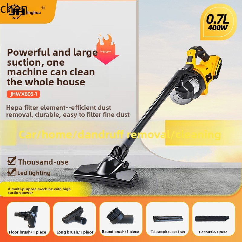 HTT ワイヤレス充電ポータブル車ハンドヘルド掃除機大吸引ペ - Car Vacuum Cleaner のレビューと価格