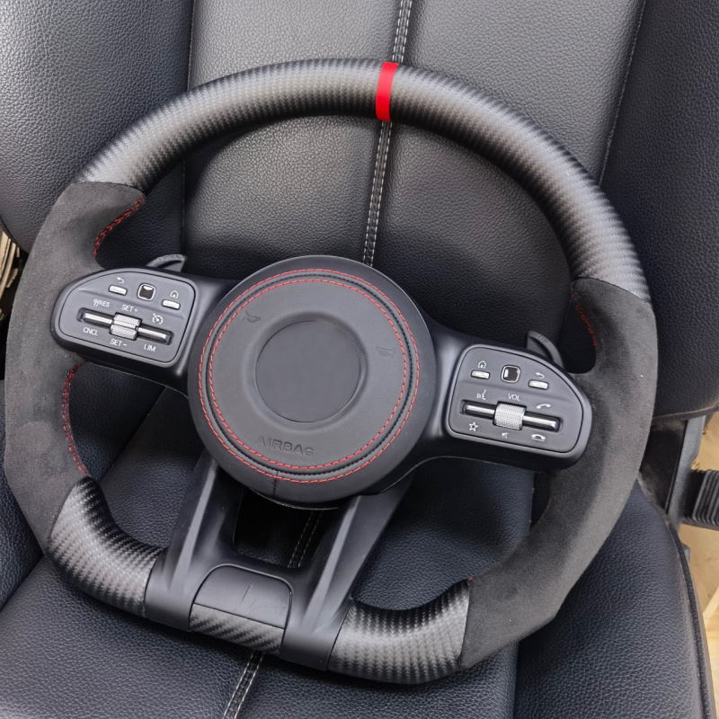 ベストセラーカーアクセサリー カーボンファイバーステアリング - Car Accessories For Steering Wheel のレビューと価格