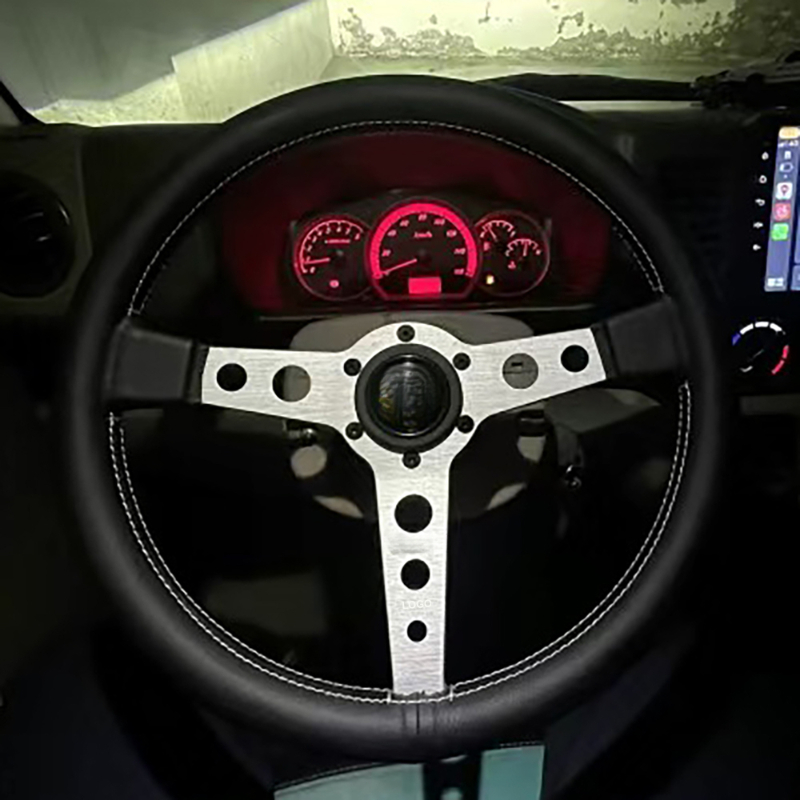 クラシックスポーツ 350MM レザー改造ステアリングホイー - Car Accessories For Steering Wheel のレビューと価格