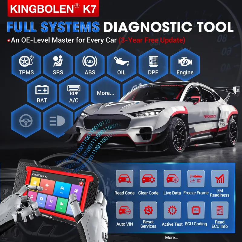 Kingbolen K7 自動車スキャナー Escaner  - Obd2 Scanner のレビューと価格