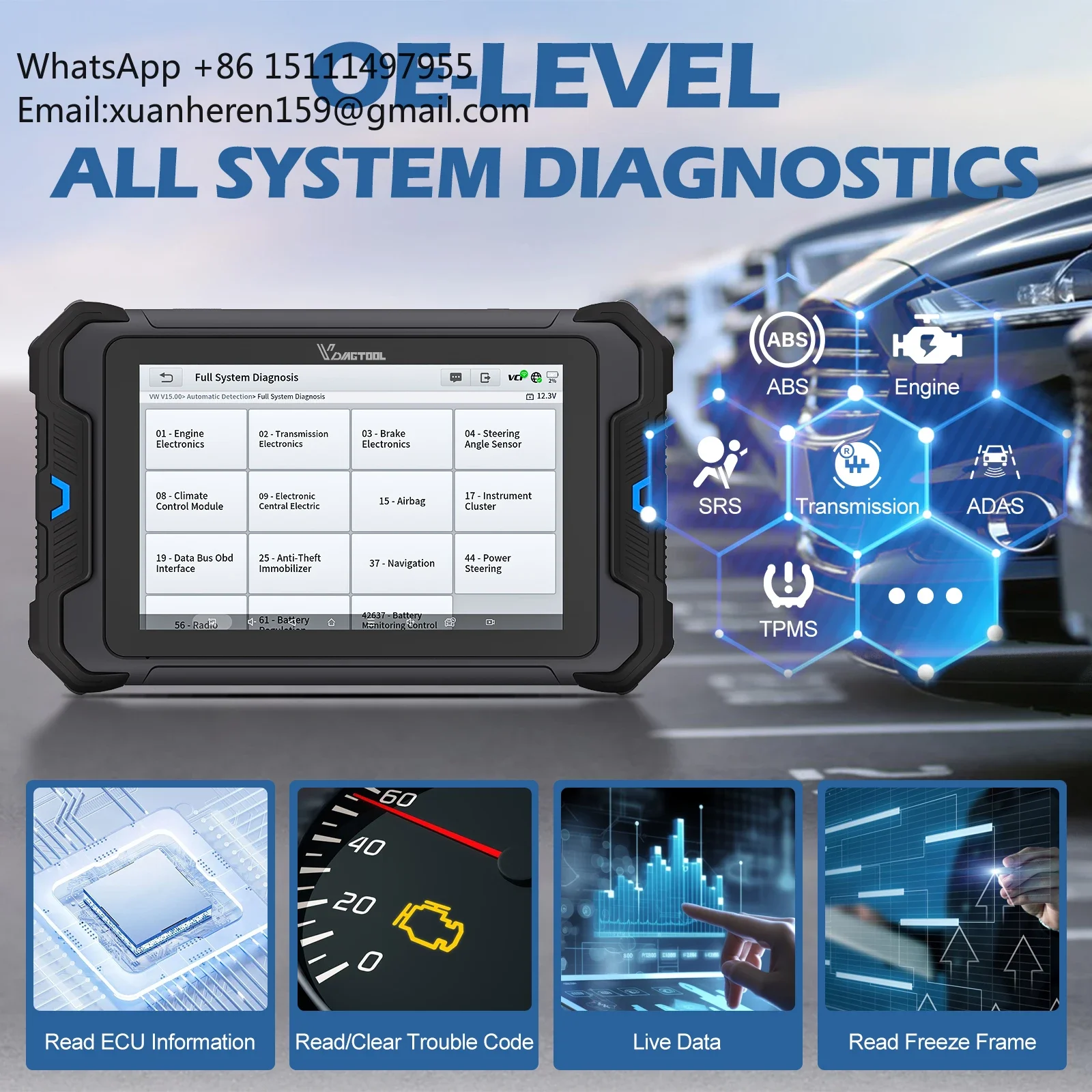 VDIAGTOOL VD80BT 2025 新型ベストOBD - Obd2 Scanner のレビューと価格