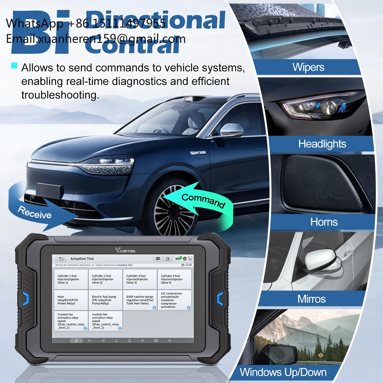 VDIAGTOOL VD80BT 2025 新型ベストOBD - Obd2 Scanner のレビューと価格