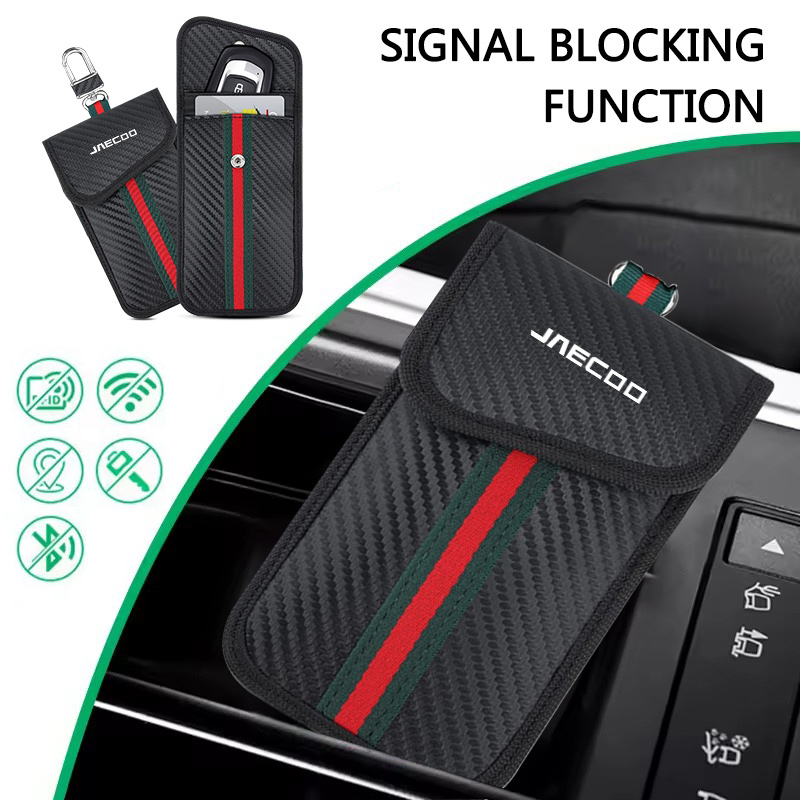 JAECOO 車のキーシグナルブロッカーバッグ RFID フ - Car Key Signal Blocker のレビューと価格