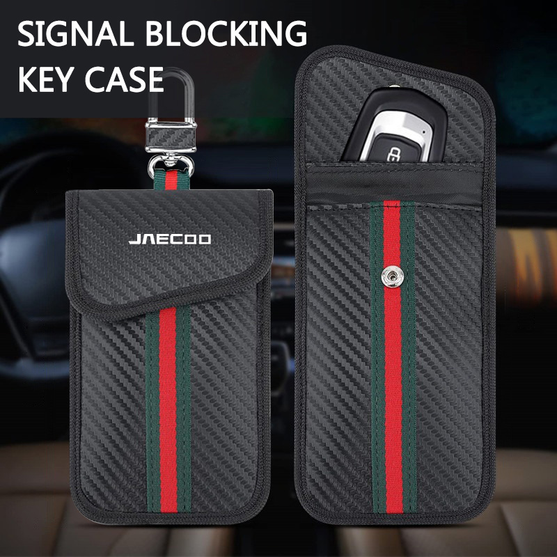 JAECOO 車のキーシグナルブロッカーバッグ RFID フ - Car Key Signal Blocker のレビューと価格