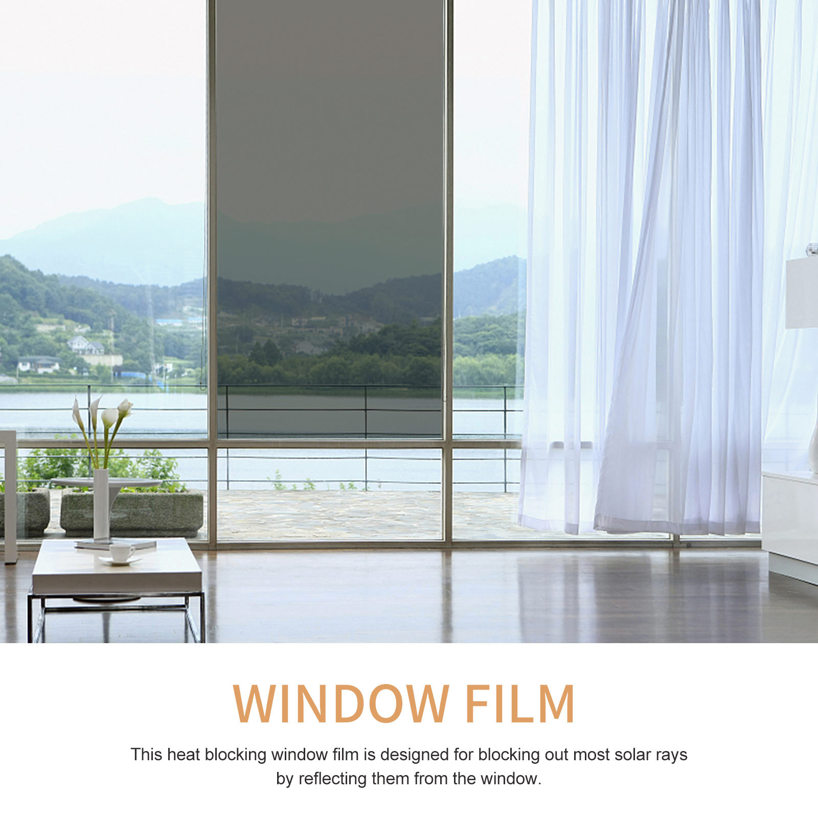 片側遮光プライバシーウィンドウフィルム UV保護 日差し遮断 - Tinted Window Film のレビューと価格