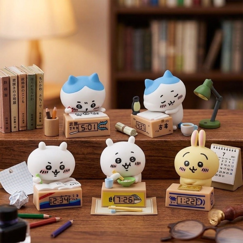 ハチワレうさぎ漫画目覚まし時計置物車内装飾小さくてかわいいデ - Car Accessories Papar のレビューと価格