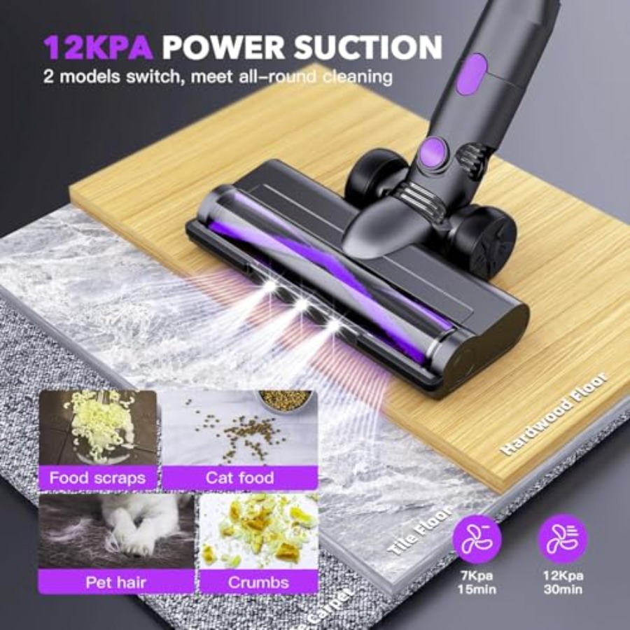 コードレス掃除機。堅木張りの床、カーペット、ペットの毛、階段 - Car Vacuum Cleaner のレビューと価格