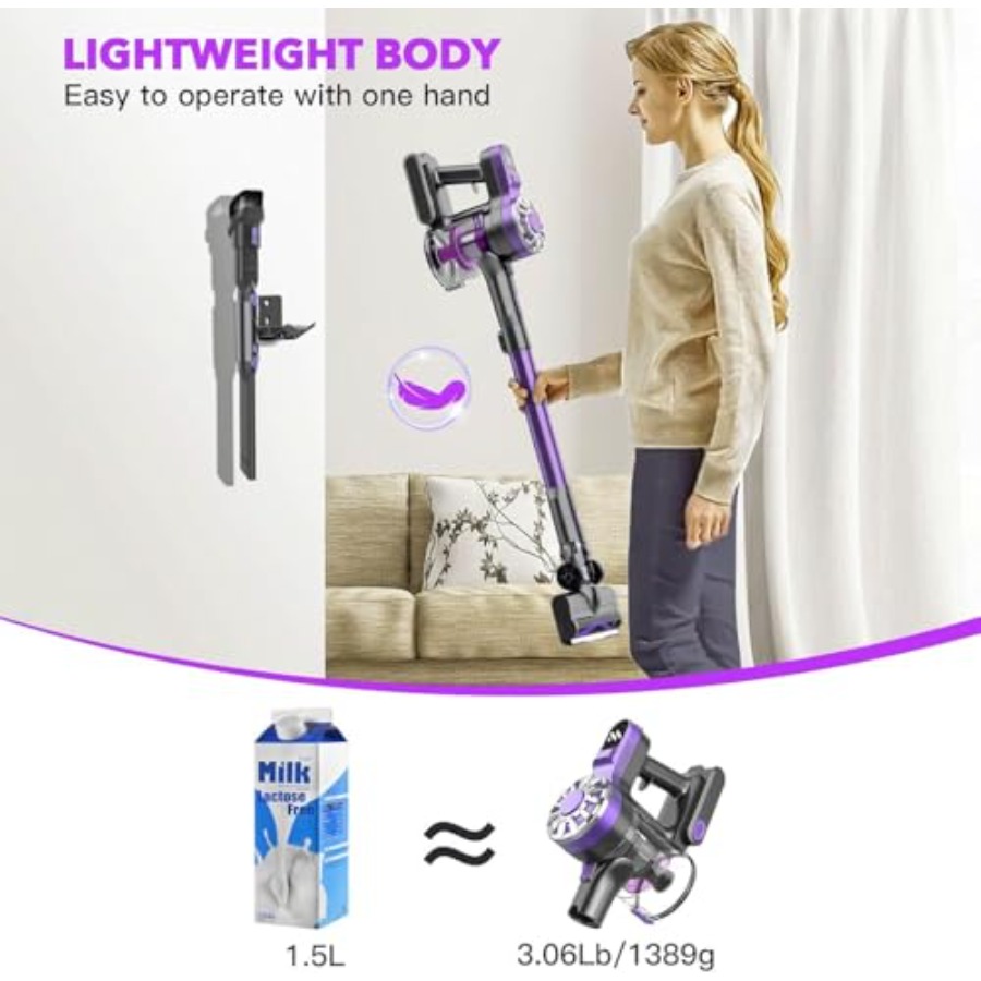 コードレス掃除機。堅木張りの床、カーペット、ペットの毛、階段 - Car Vacuum Cleaner のレビューと価格