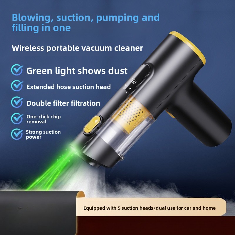 4 in 1 グリーンライト車載掃除機、ハンドヘルドコードレ - Car Vacuum Cleaner のレビューと価格