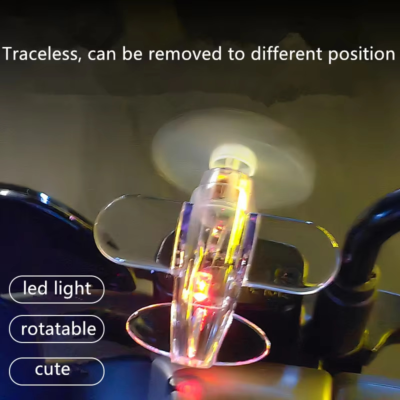 風力発電 LED 飛行機オーナメントオートバイハンドバー車の - Car Accessories Papar のレビューと価格