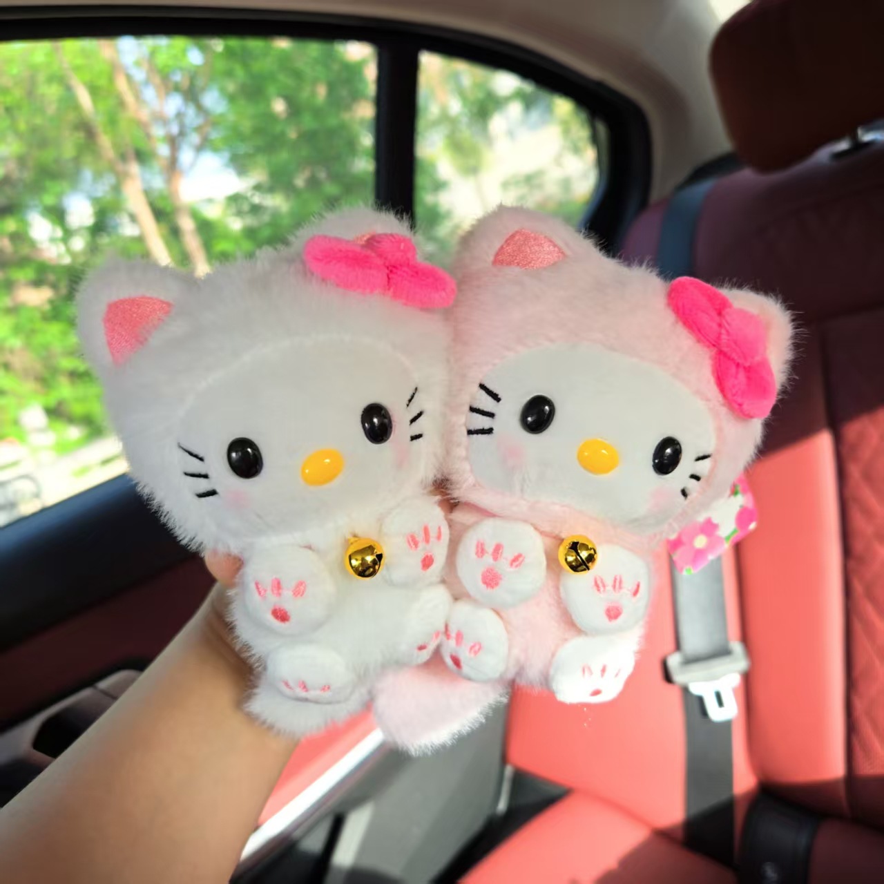 かわいいハローキティベル猫ペンダント、猫の装飾品、車のペンダ - Car Accessories Papar のレビューと価格
