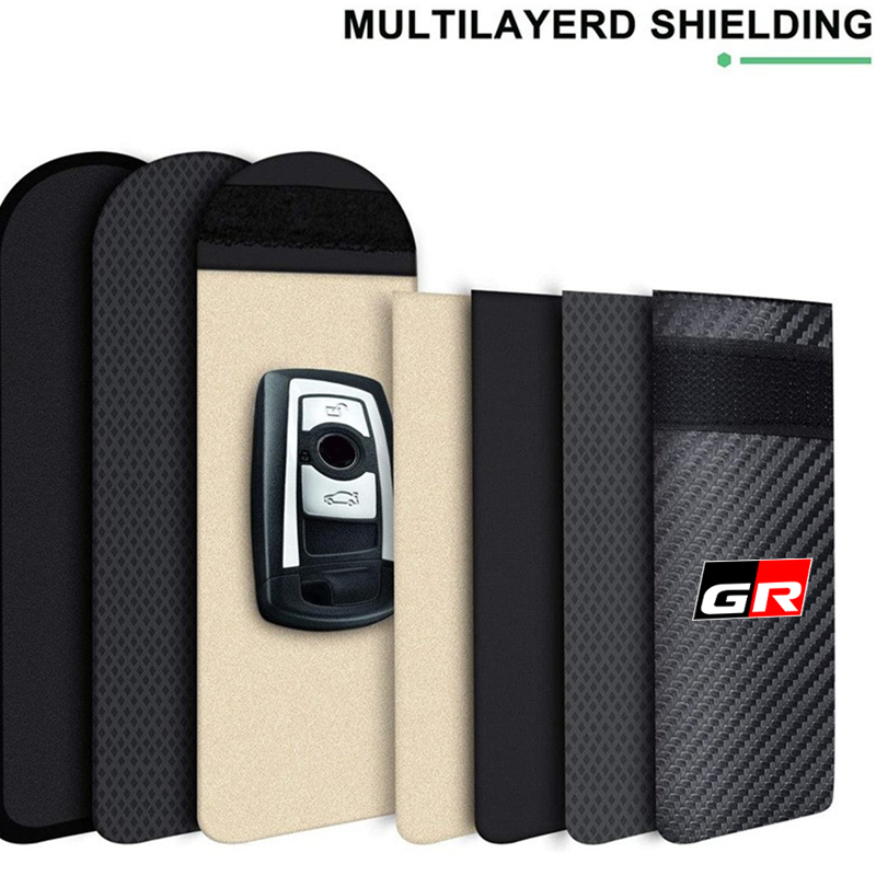 車のキーケース信号遮断バッグ RFIDシールドポケット トヨ - Car Key Signal Blocker のレビューと価格