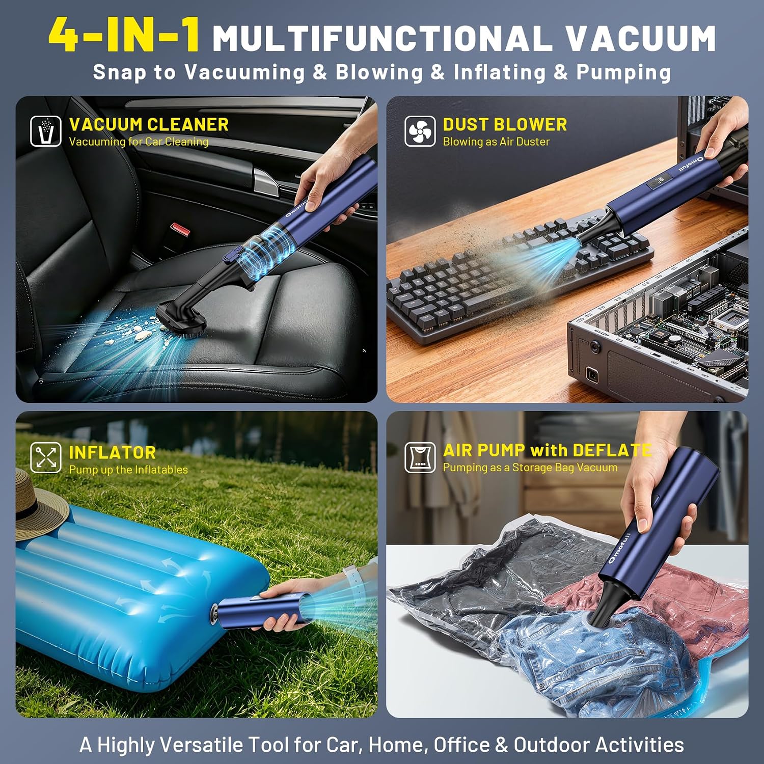 19500Paコードレス車用掃除機：家庭、オフィス、ペット用 - Car Vacuum Cleaner のレビューと価格