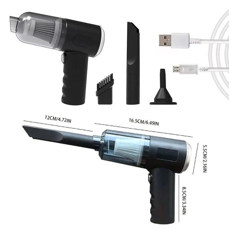 強力なワイヤレスポータブル掃除機、車用掃除機、強力な吸引力、 - Car Vacuum Cleaner のレビューと価格