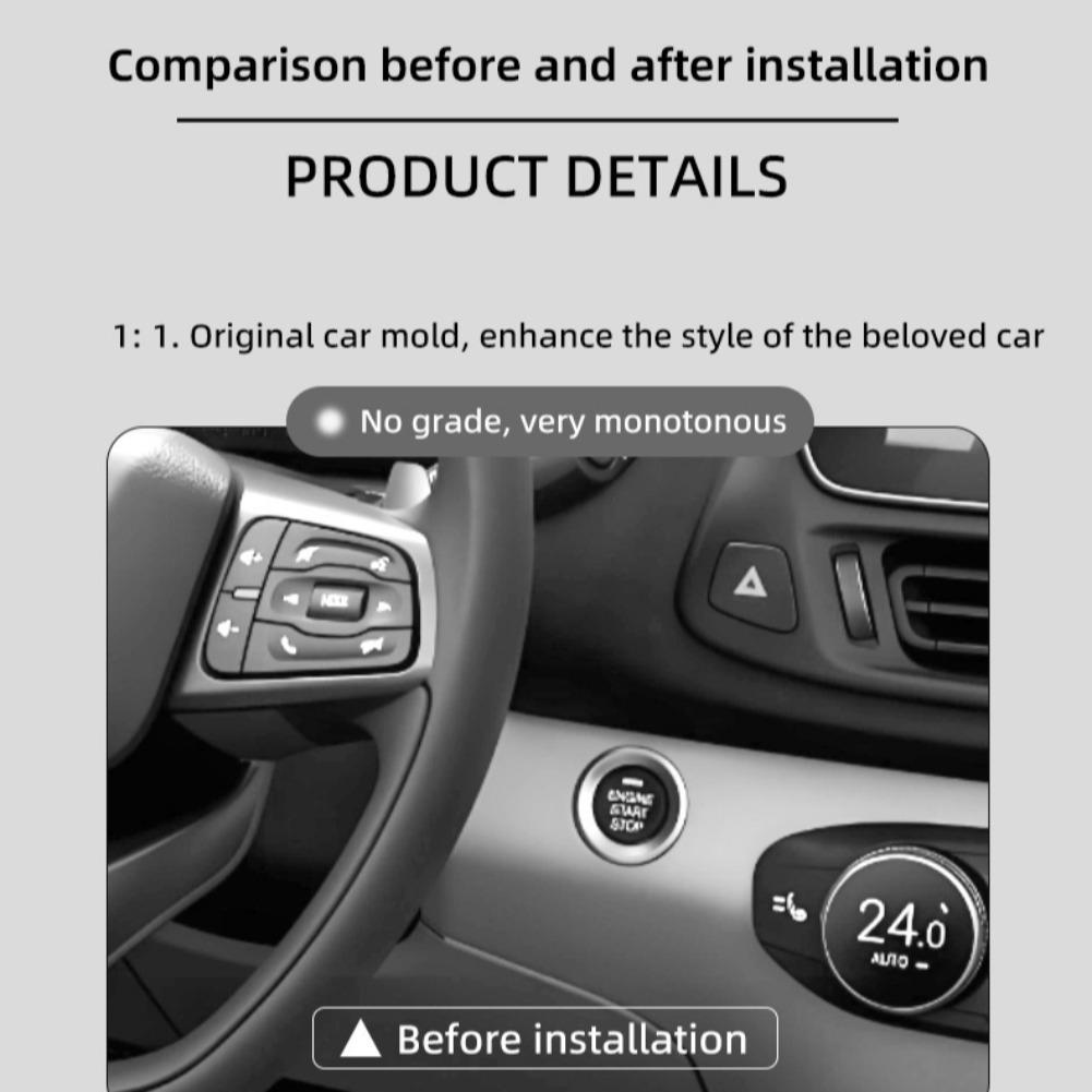 1PC 車用ワンタッチスタートボタン プッシュスタートロッカ - Car Accessories Papar のレビューと価格